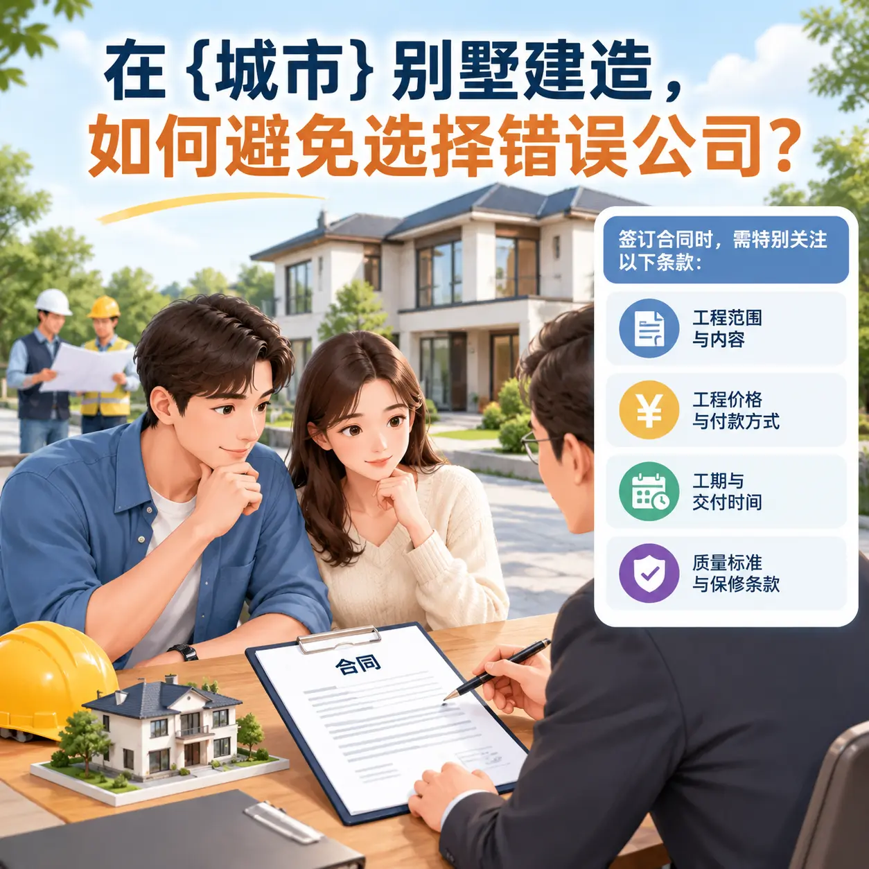 在 黔西 别墅建造，如何避免选择错误公司？