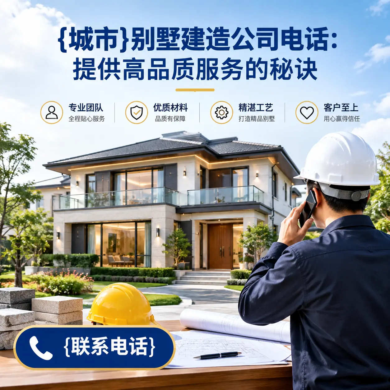 黔西别墅建造公司电话:提供高品质服务的秘诀