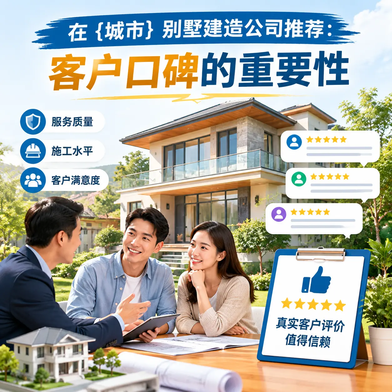 在 黔西 别墅建造公司推荐:客户口碑的重要性