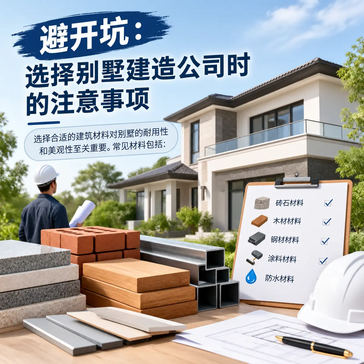 避开坑:选择 黔西 别墅建造公司时的注意事项