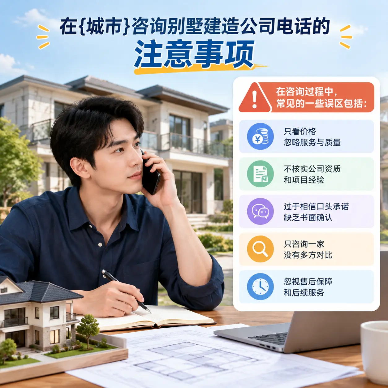 在黔西咨询别墅建造公司电话的注意事项